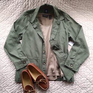 100% Cotton Route 66 Olive Green Utility/Chore Jacket XL NWT